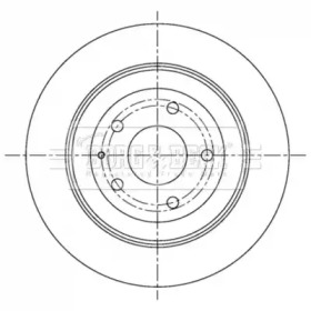 BORG & BECK bbd5303 -  Диск тормозной